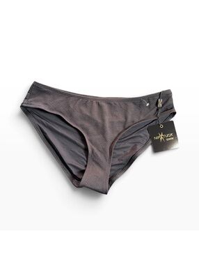 NIP TUCK black bikini swim bottom size 8 NWT
